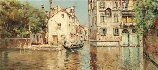A Gondolier On A Venetian Backwater - view 1