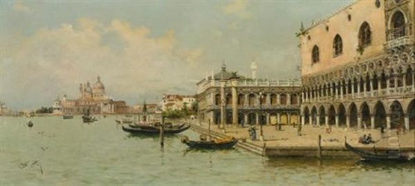 Gondolas By The Doge's Palace - view 1