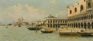 Gondolas By The Doge's Palace