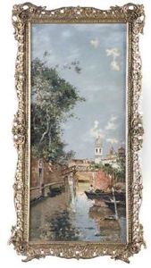 Canal Veneciano by Antonio Maria de Reyna Manescau