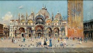 Vista De La Plaza De San Marcos, Venecia by Antonio Maria de Reyna Manescau