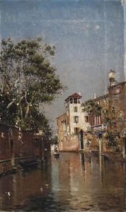 A Gondola Ride On A Venetian Backwater