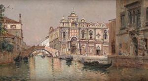 Canal Veneciano by Antonio Maria de Reyna Manescau