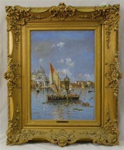 Venetian Canal by Antonio Maria de Reyna Manescau