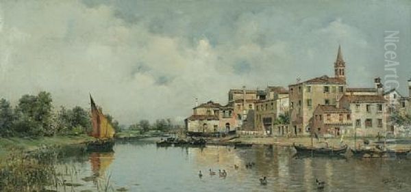 A View Of A Venetian Canal - view 1
