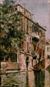 Vista De Canal Veneciano by Antonio Maria de Reyna Manescau