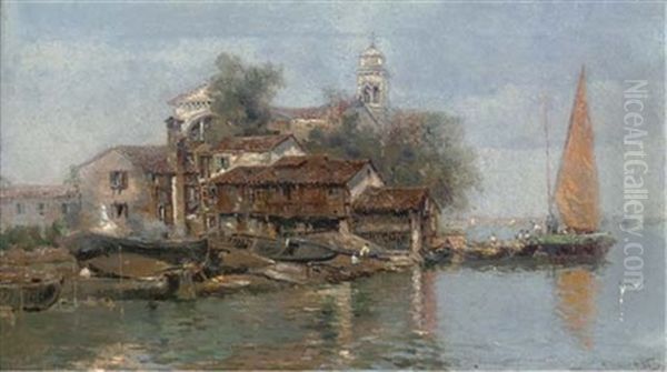 A Boatyard On The Venetian Lagoon - view 1