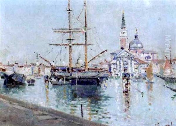 Ship At Harbour, Venice - view 1