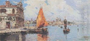 Veleros En Venecia by Antonio Maria de Reyna Manescau