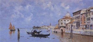 Le Grand Canal, Venice by Antonio Maria de Reyna Manescau