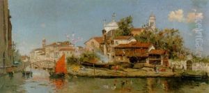 A Venetian Backwater by Antonio Maria de Reyna Manescau