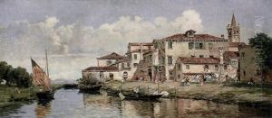 A Venetian Canal Scene