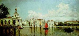 On The Grand Canal, Venice by Antonio Maria de Reyna Manescau