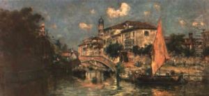 Vista De Venecia by Antonio Maria de Reyna Manescau