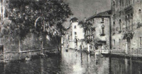 Depicting A Venetian Canal Scene - view 1