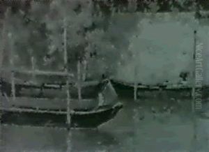 Barcas En Venecia by Antonio Maria de Reyna Manescau