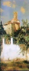 Paesaggio Spagnolo;paesaggio Spanolo by Antonio Maria de Reyna Manescau