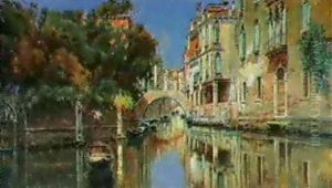 A Sunlit Canal,venice
