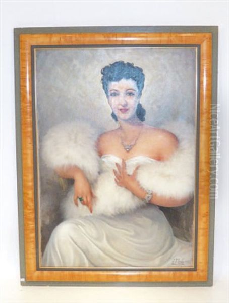 Portrait De Dame Au Boa - view 1