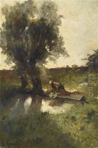 Lavandiere by Francois Maurice Reynaud