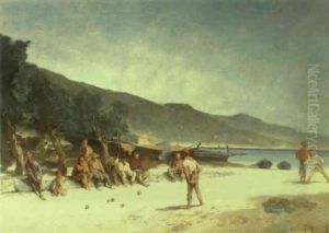 Jeu De Petanque Aux Environs De Marseille