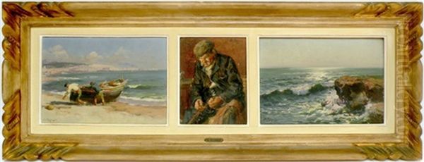 Vues Des Environs D'alger (triptych) - view 1