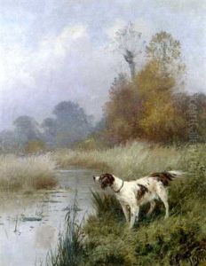 Chien De Chasse Pres D'un Lac