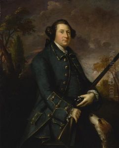 Portrait Of Clotworthy Skeffington, 1st Earl Of Massereene (1714-1757), Three-quarter Length, In A Landscape