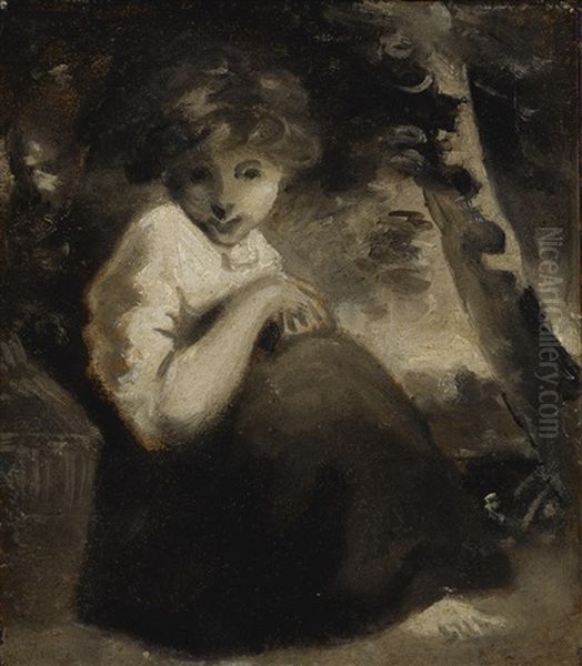 Portrait Of A Girl With A Bird - view 1