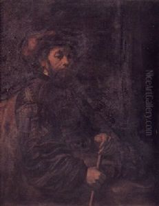 A Seated Man With A Stick thumbnail