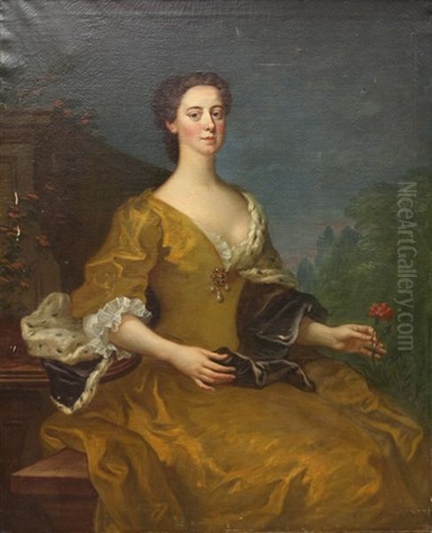 Portrait Of A Lady (wife Of Sir Jonathan Pope Bart) - view 1