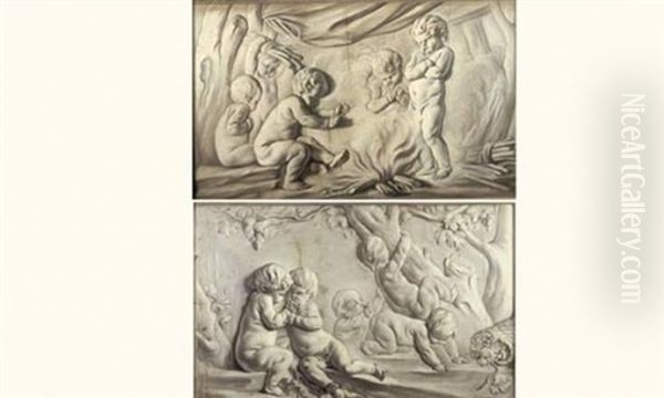 Allegorie De L'automne (+ Allegorie De L'hiver; Pair) - view 1