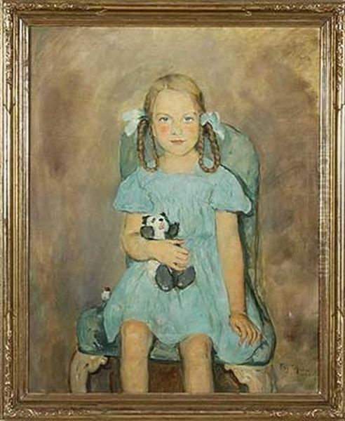 Madchenportrait Mit Pluschpanda - view 1