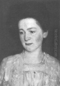 Frauenportrait by Fritz Rhein