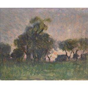 Oliviers Au Couchant by Louis Rheiner