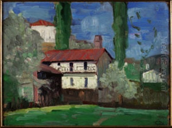 Paese And Paesaggio (al Retro) (2 Works) - view 1