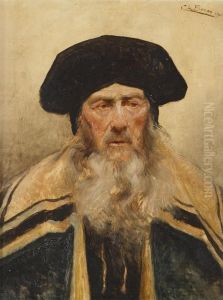 Portrait Of A Bearded Man With Hat And Cloak