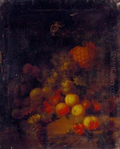 Grapes, Peaches, Plums, Pears, Cherries, A Melon, And A Pineapple Grapes, Peaches, Plums, Pears, Cherries, A Melon, And A Pineapple