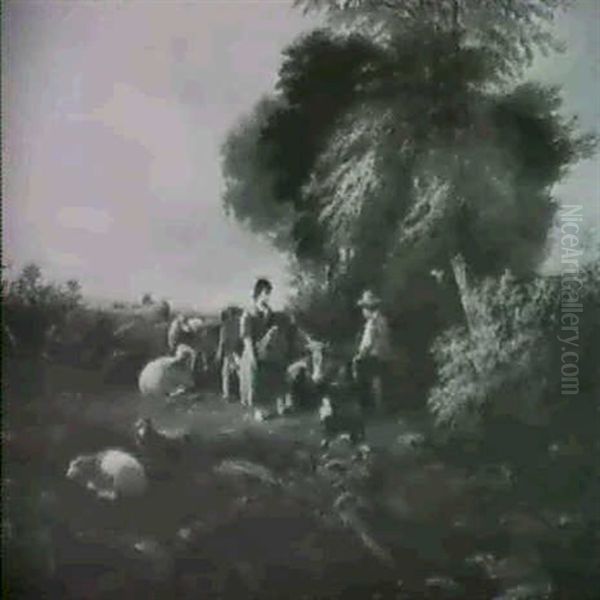 Landscape With Young Shepherd And Shepherdess - view 1