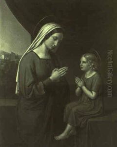 Maria Mit Dem Christuskind Beim Beten Maria Mit Dem Christuskind Beim Beten