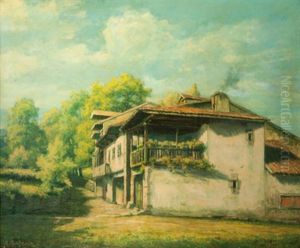 Barrio De Alceda by Agustin Riancho Y Mora