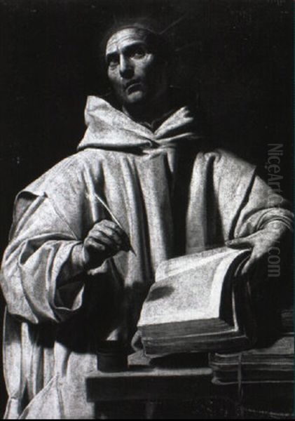 A Carthusian Saint With His Books - view 1