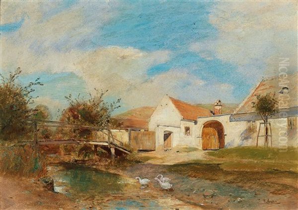 Dorflandschaft Von Deutsch-altenburg [village Landscape Of Deutsch-altenburg] - view 1
