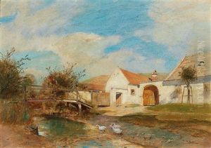 Dorflandschaft Von Deutsch-altenburg [village Landscape Of Deutsch-altenburg]