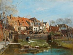 Washerwoman On The Banks Of A River