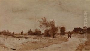 Landschaft Mit Wanderern