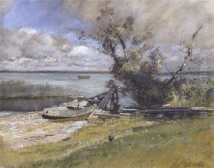 Am Ufer Der Fraueninsel Chiemsee by Rudolf Ribarz