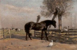 Pferde Auf Der Weide by Rudolf Ribarz