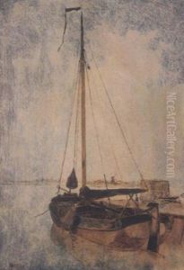 Schiffsstudie Aus Holland by Rudolf Ribarz