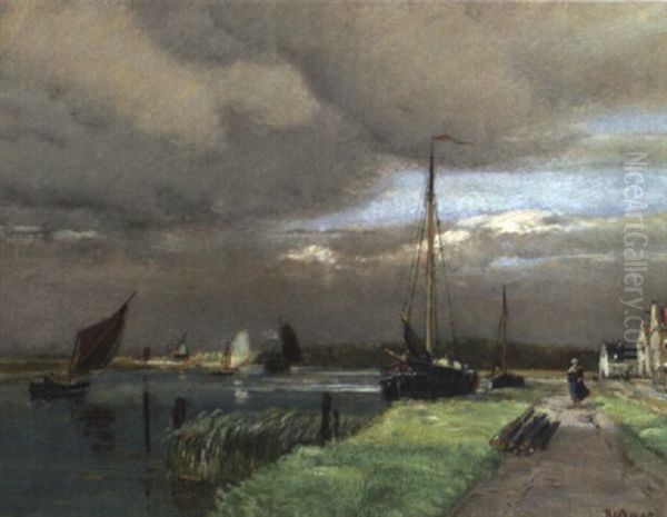 Aufziehendes Gewitter. Motiv Aus Holland - view 1